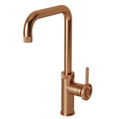 Sanayi Industrial Single Lever Mono Kitchen Mixer Tap Brushed Copper