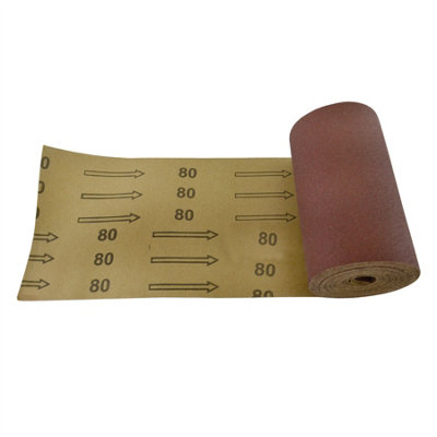 Sand Paper Roll 80 Grit Abrasive 5m Long 115mm Wide Aluminium Oxide SIL155