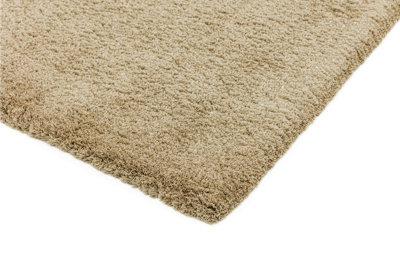 Sand Shaggy Modern Plain Rug For Bedroom & Living Room -80cm X 150cm