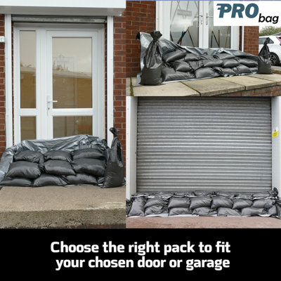 SANDBAG PROTECTION KIT - Sandbags & Fabric & Gloves & Instructions - FLOOD DEFENSE - Flood protection kit - 4