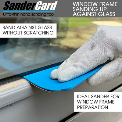 SanderCard Ultra-Thin Hand Sander, Sanding Tool for Detail Sanding ...
