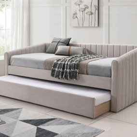 Sanderson Natural Oat Upholstered - Day Bed Including Underbed