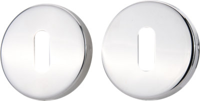 Sandleford Escutcheon - Round Keyhole Polished Stainless Steel