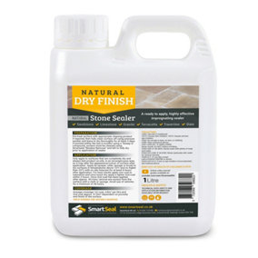 Sandstone Sealer Natural Stone Dry Finish - Smartseal, High Quality, Impregnating, Sealer for Limestone, Slate, & More (1L)