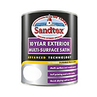 Sandtex 10 Year Multi Surface Quick Drying Satin Black 750ml