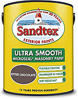 Sandtex 5L Ultra Smooth Masonry Paint  Bitter Chocolate