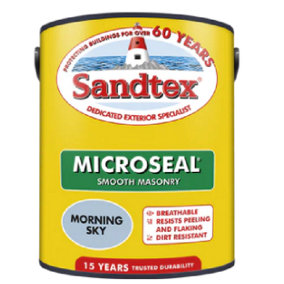 Sandtex 5L Ultra Smooth Masonry Paint Morning Sky