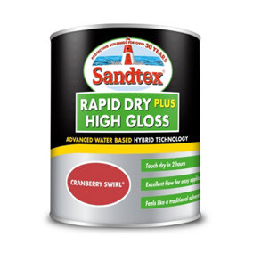 Sandtex Exterior Rapid Dry Gloss Cranberry Swirl 750ml