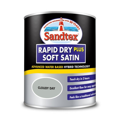 Sandtex Exterior Rapid Dry Satin Cloudy Day 750ml