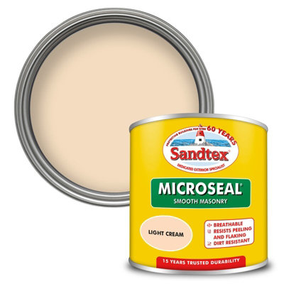 Sandtex Masonry Paint Tester Pot 150ml Light Cream