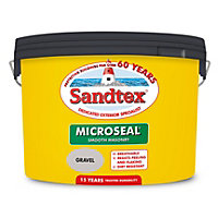 Sandtex Microseal Exterior Smooth Masonry Paint Gravel 10L