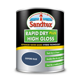 Sandtex Rapid Dry Gloss 750ml Oxford Blue