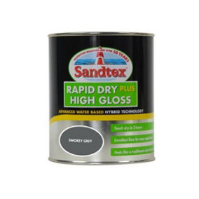 Sandtex Rapid Dry Gloss 750ml Smokey Grey
