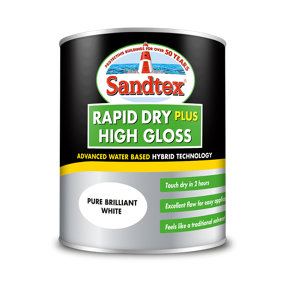 Sandtex Rapid Dry Gloss 750ml White