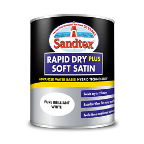 Sandtex Rapid Dry Satin 2.5L White