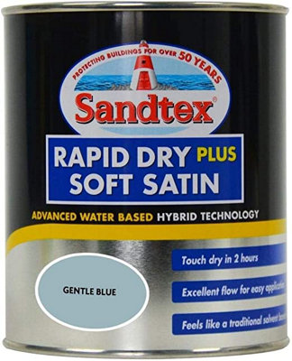 Sandtex Rapid Dry Satin 750ml Gentle Blue