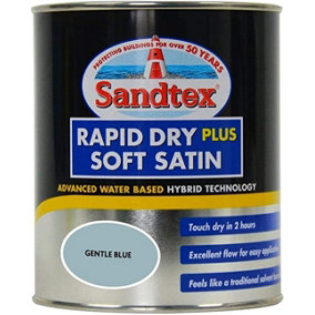 Sandtex Rapid Dry Satin 750ml Gentle Blue