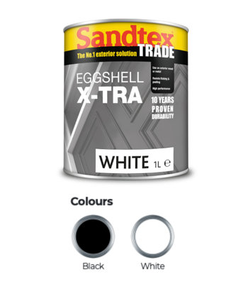 Sandtex Trade Exterior Eggshell X-Tra White 1L