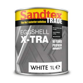 Sandtex Trade Exterior Eggshell X-Tra White 1L