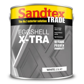 Sandtex Trade Exterior Eggshell X-Tra White 2.5L