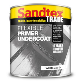 Sandtex Trade Exterior Flexible Primer Undercoat White 2.5L