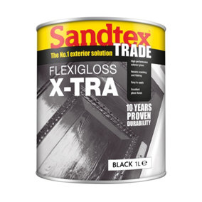 Sandtex Trade Exterior Flexigloss X-Tra Black 1L