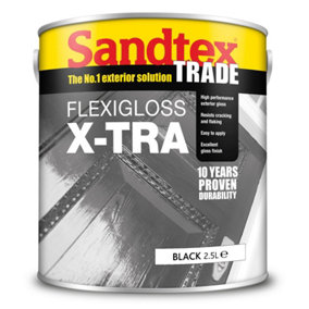 Sandtex Trade Exterior Flexigloss X-Tra Black 2.5L