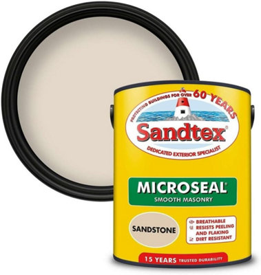 Sandtex Ultra Smooth Weatherproof Masonry Paint - Sandstone 2.5 L