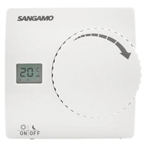Sangamo Choice RSTAT3 Digital Electronic Room Thermostat 5 Deg C - 35 Deg C (2 Wire)