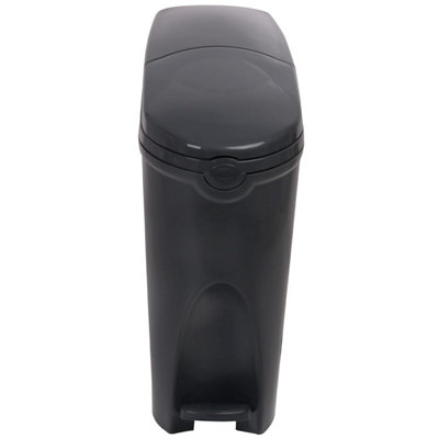 Sanitary Bin 20L Slimline Washrooms Toilets Hygienic Disposal Pedal Container Bins for Female Ladies And Baby Hygiene Products x3 - 3