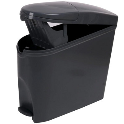 Sanitary Bin 20L Slimline Washrooms Toilets Hygienic Disposal Pedal Container Bins for Female Ladies And Baby Hygiene Products x4