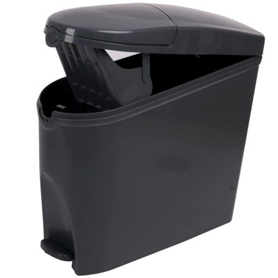 Sanitary Bin 20L Slimline Washrooms Toilets Hygienic Disposal Pedal Container Bins for Female Ladies And Baby Hygiene Products - 4