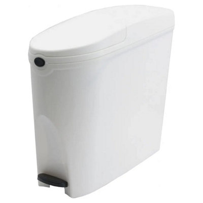 Sanitary Bin 20L Slimline Washrooms Toilets Hygienic Disposal Pedal Container Bins for Female Ladies And Baby Hygiene x3