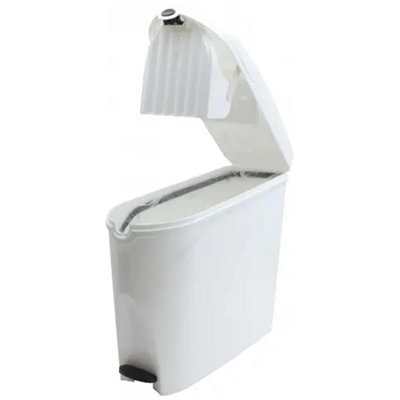 Sanitary Bin 20L Slimline Washrooms Toilets Hygienic Disposal Pedal Container Bins for Female Ladies And Baby Hygiene x4 - 3