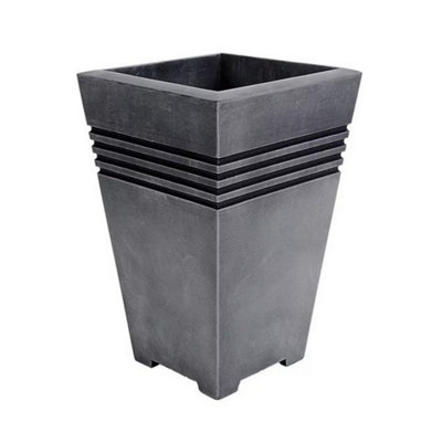 Sankey Milano Planter Pewter Grey (45cm x 30cm x 30cm)