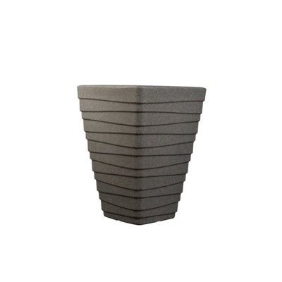 Sankey Tall Square Trojan Planter Grey (One Size)