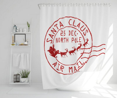 Santa claus air mail (shower curtain) / Default Title Price Comparisons | Compare The Build