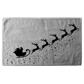 Santa claus flying (bath towel) / Default Title