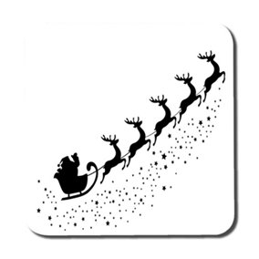 Santa claus flying (coaster) / Default Title