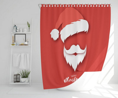 Santa claus hat and beard (shower curtain) / Default Title Price Comparisons | Compare The Build