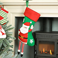 Santa Hanging Legs Xmas Tree Decoration Christmas Gift Bag Christmas Stocking