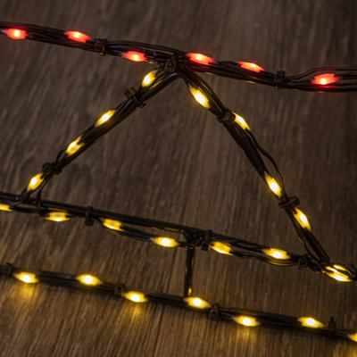 Santa Sleigh & Reindeer Light Up Christmas Silhouette with 662 LEDs