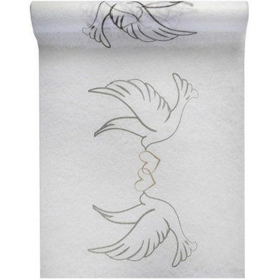 Santex Doves Wedding Table Runner White (One Size)