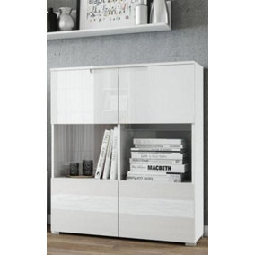 Santino White Gloss Display cabinet S27