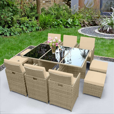 Rattan cube garden furniture b&q new arrivals