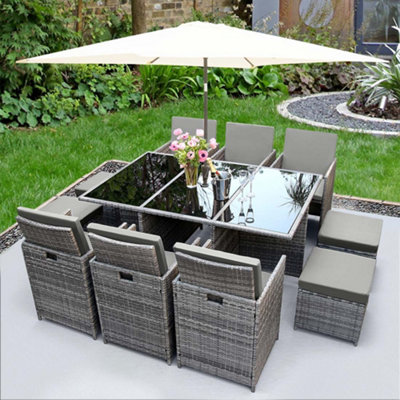 10 seater rattan cube garden furniture sale