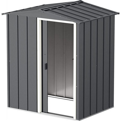 Sapphire 5x4ft Apex Metal Shed - Green