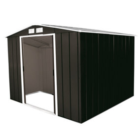 Sapphire 8x8ft Apex Metal Shed - Grey