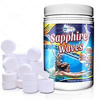 Sapphire Waves Chlorine tablets for hot tubs, swimming pools and spa 1kg pack