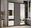 Sapporo II - Airy White Mirrored Sliding Door Wardrobe - Compact Storage for Modern Living (H)2050mm (W)1900mm (D)600mm
